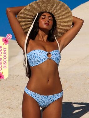 Kulani Kinis - Minimal Full Coverage Bikini bottoms - Dream Flower - size XS